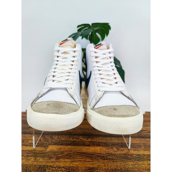 Nike Men\'s Sneakers Blazer Mid \'77 White Leather Sneakers Size 8 US
